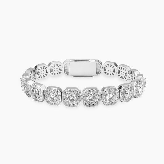 Bracelet Pavé de brillance 10mm argenté